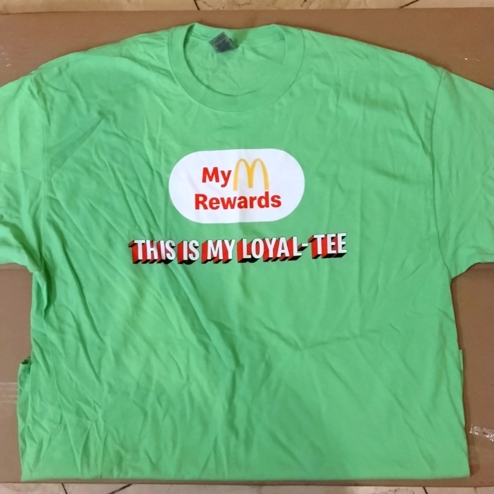 McDonald's My Rewards Loyal-Tee XL NWOT Unisex